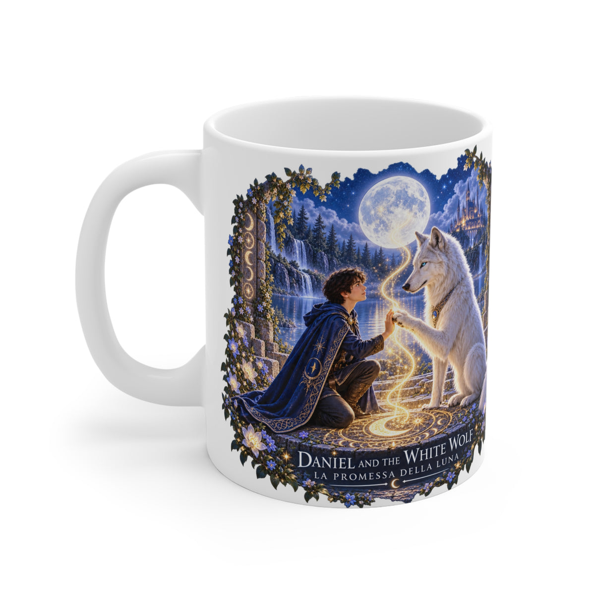 Tazza bianca"Il mondo di Daniel"- La promessa della luna